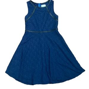 Teen Girl Navy Blue Lace Dress